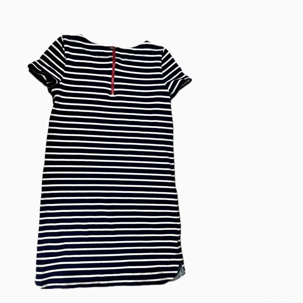LOFT Navy and White Striped Dress , Small - Picture 3 of 15